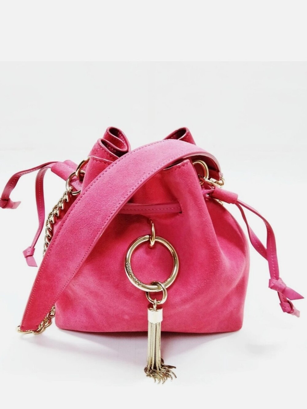 Vibrant Pink Jimmy Choo Callie Shoulder Bag